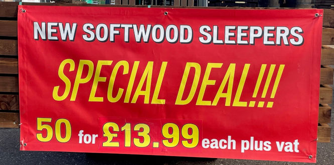 Softwood Sleepers for sale Braintree