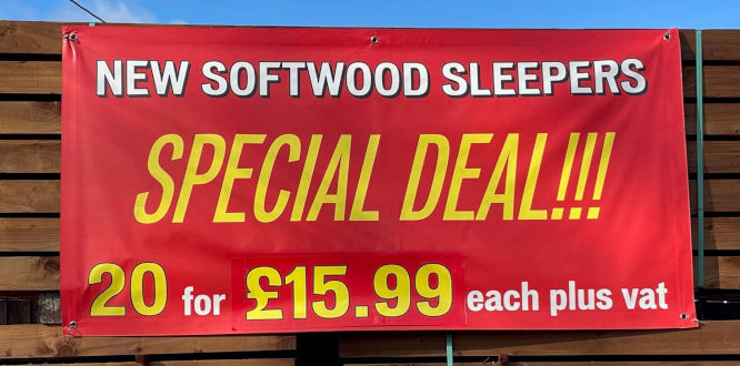 Bulk Buy Softwood Sleepers Braintree